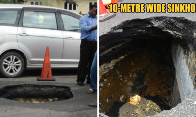 New Year, Same Klang Roads: 10m-wide Sinkhole in Klang - WORLD OF BUZZ 5
