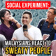 [Social Experiment] Malaysian React To Sweaty People - WORLD OF BUZZ