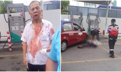 61yo Cheras Taxi Man Beats Friend To Death After He Cuts His Line While Pumping Gas - WORLD OF BUZZ 3