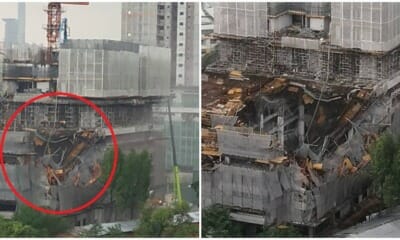 BREAKING: Apartment Building In Taman Desa Collapses Partially, Number of Injured Undetermined - WORLD OF BUZZ 1