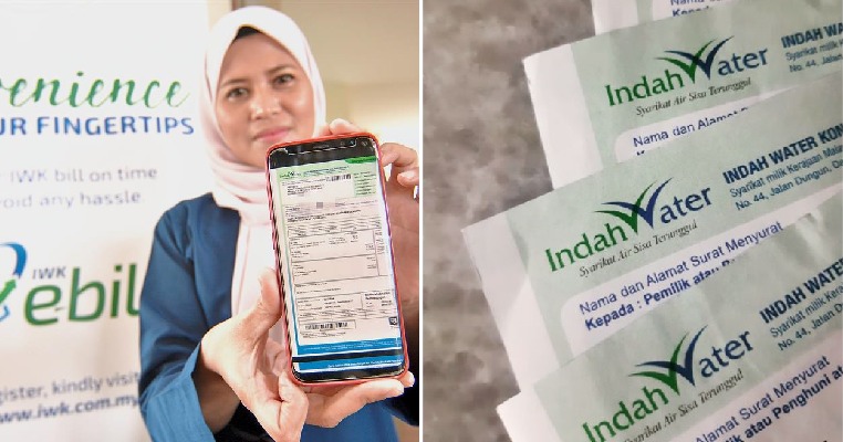 Indah Water Will Be Charging RM2 for Printed Bills Starting July 2020, Users Urged to Register for e-Billing - WORLD OF BUZZ 2