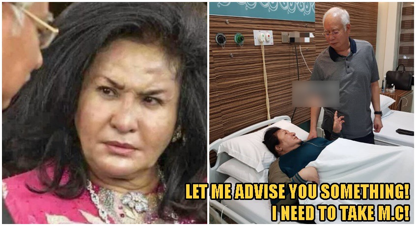 Rosmah Skips Trial & Winds Up In Hospital, Najib Says He Will Stay With Her Throughout Treatment - WORLD OF BUZZ