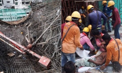 Supporting Scaffolding At Mont Kiara Building Suddenly Collapses During Construction - WORLD OF BUZZ 5