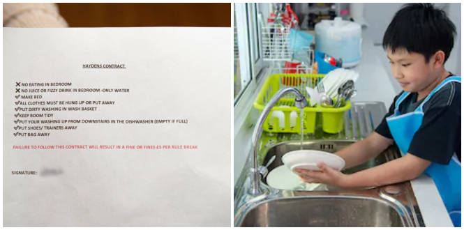 This Genius Mother Made Her Kids Sign A Contract & Imposed Fines If They Didn't Do Their Chores - WORLD OF BUZZ 1