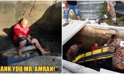 40yo Heroic M'sian Man Severely Injures Leg In Attempt To Save Puppy From 3-Metre Deep Drain - WORLD OF BUZZ