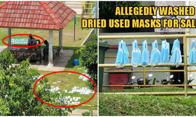 Cheras Men Allegedly Washing & Drying Used Face Masks Before Selling Them To Other People - WORLD OF BUZZ