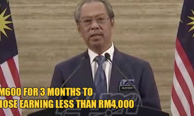Govt Will Provide RM600 For People Earning RM4,000 & Below For 3 Months - WORLD OF BUZZ
