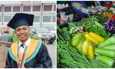 Hardworking Student Sells Vegetables To Earn Money For His Studies So He Can Become A Lecturer - WORLD OF BUZZ 1