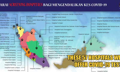 M'sia Ministry of Health Has Listed These 57 Hospitals That Will Be Offering Covid-19 Testing - WORLD OF BUZZ