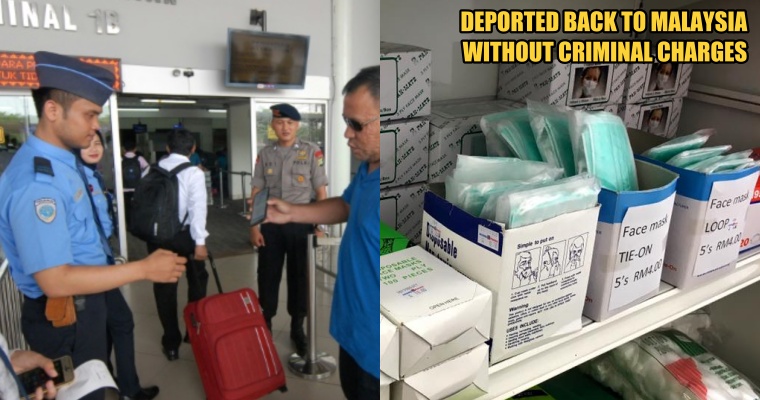 Two Malaysians Detained in Indonesia for Allegedly Smuggling 12,000 Face Masks Back to Malaysia - WORLD OF BUZZ 4