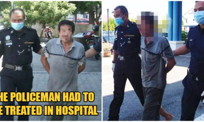 55yo Melaka Man Insults & Slaps Police After Being Caught Using Emergency Lane At Roadblock - WORLD OF BUZZ 1