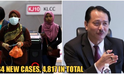 MOH: 134 New Cases Of Covid-19 In Malaysia, Total Now At 4,817, With More Discharged Than Infected - WORLD OF BUZZ