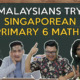 Malaysians Try Singaporean Primary 6 Math
