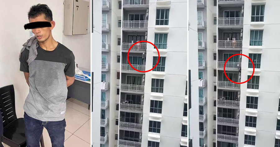 Man climbing balcony2