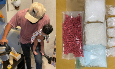 Officer Making Milk For Baby Found During Drug Raid