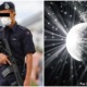 PDRM with gun and disco ball