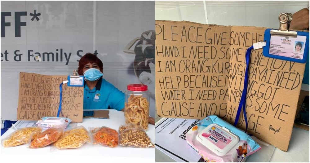 ranjit selling tidbits at telawi bangsar