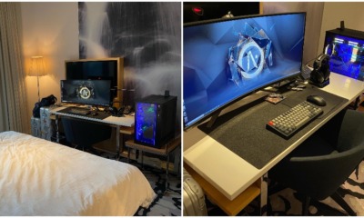 Gaming PC in quarantine hotel room 2