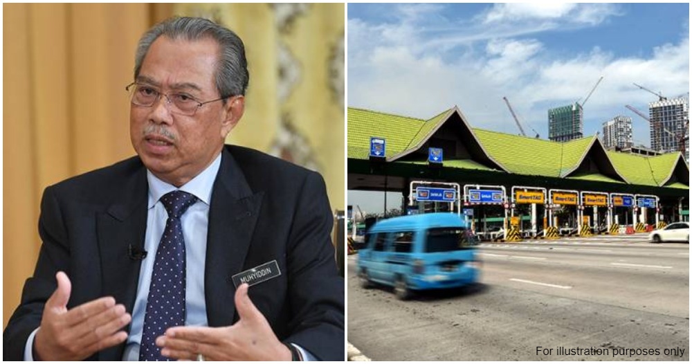 muhyiddin yassin malaysin highway toll