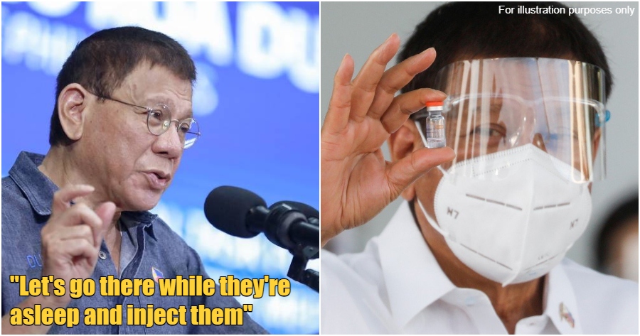 FT Image President Duterte Vaccine Asleep