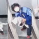 Man save dog from lift