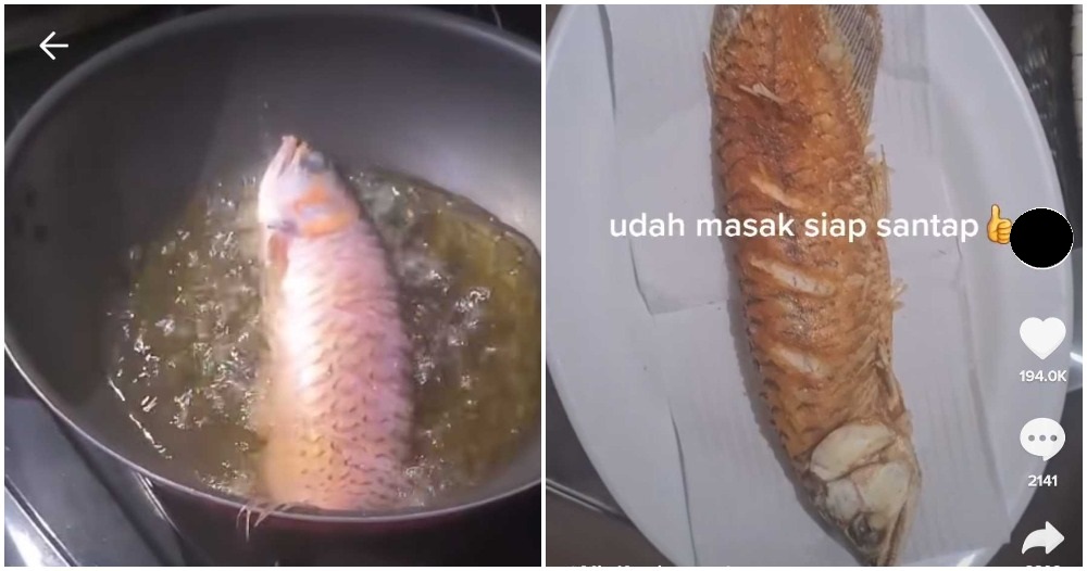 deep fried arowana indonesia