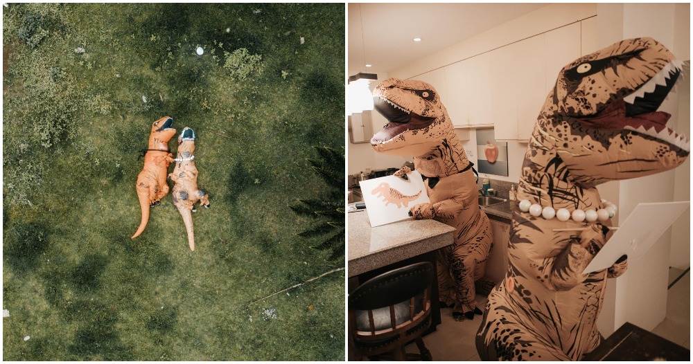 dinosaur engagement shoot philippines