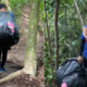 man picks up 10 kgs of rubbish at waterfall