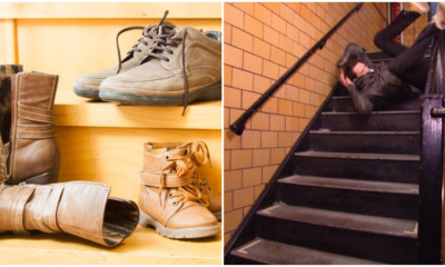 shoes on stairs ft