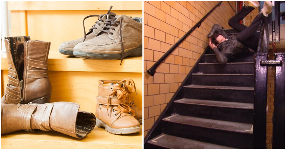 shoes on stairs ft