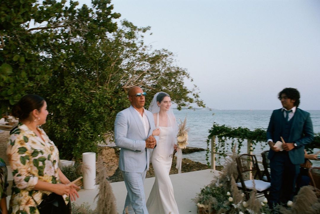 Vin Diesel Walks Meadow Walker Down The Aisle