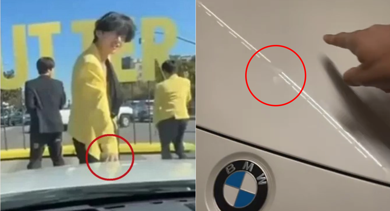 BTS touched car