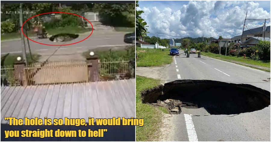 FT image sinkhole rider nearly fall