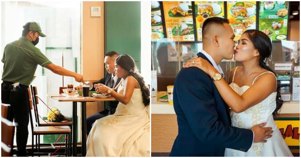 filipino couple wedding in fast food restaurant 2