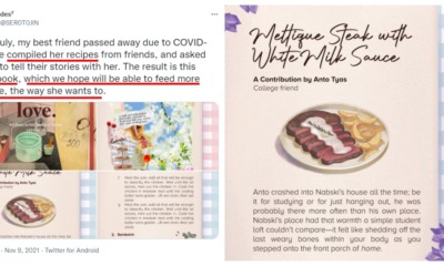 friends create memorial recipe book for covid victim 2