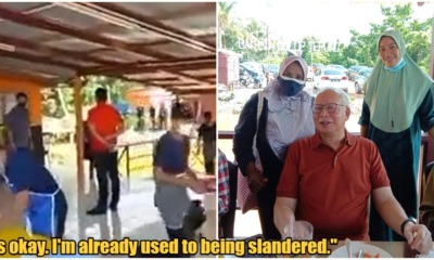 najib and entourage go to melaka restaurant