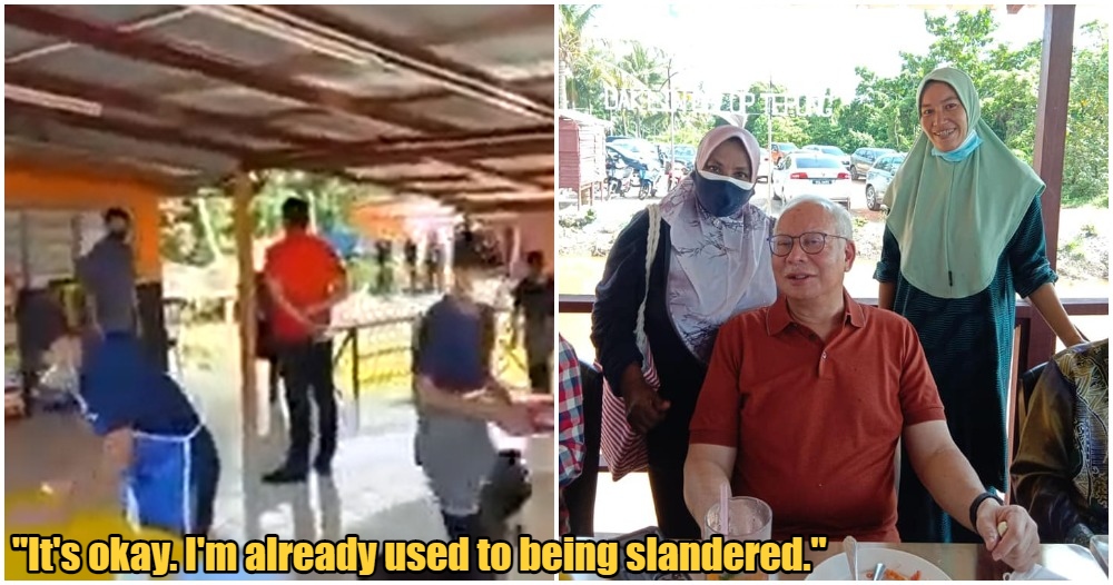 najib and entourage go to melaka restaurant