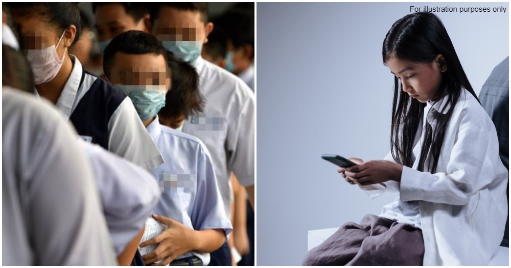school children bring phone to school