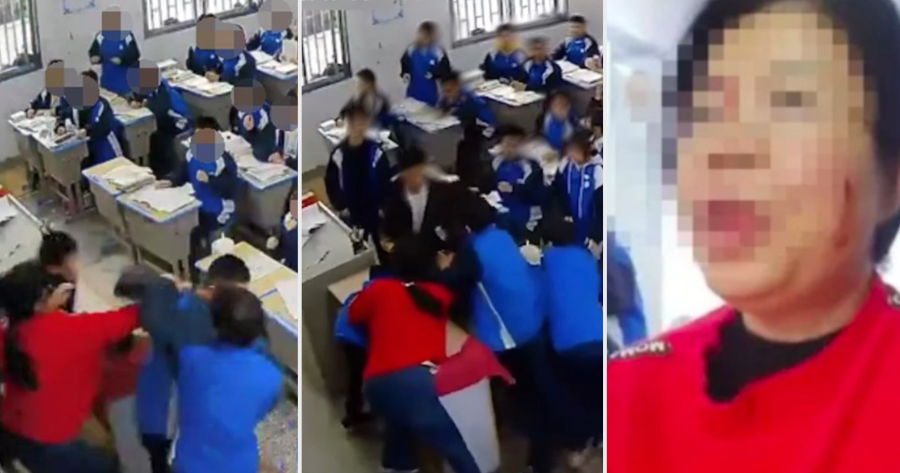 teacher beat up by hangry student