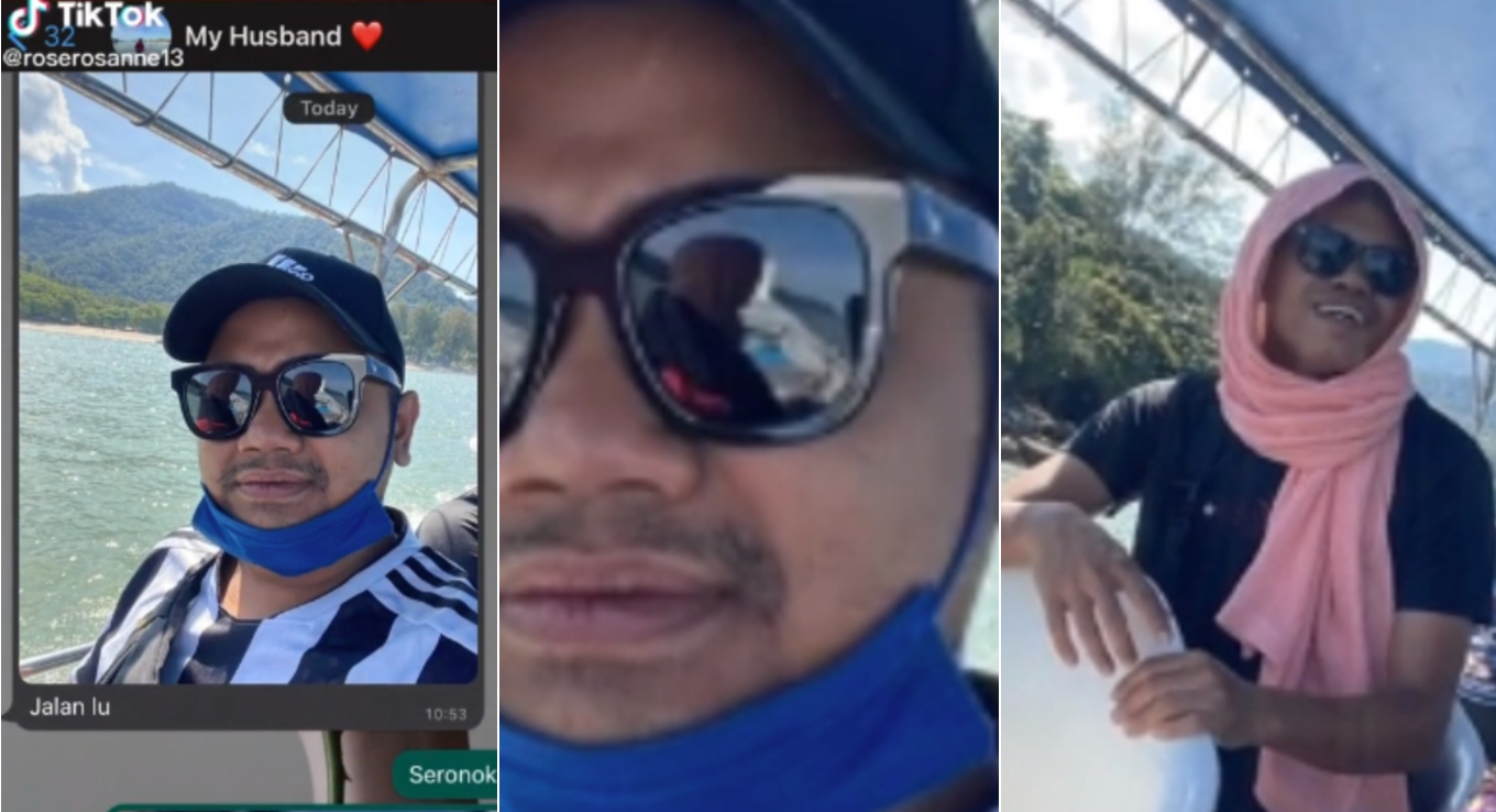 wife spots another woman in husbands glasses