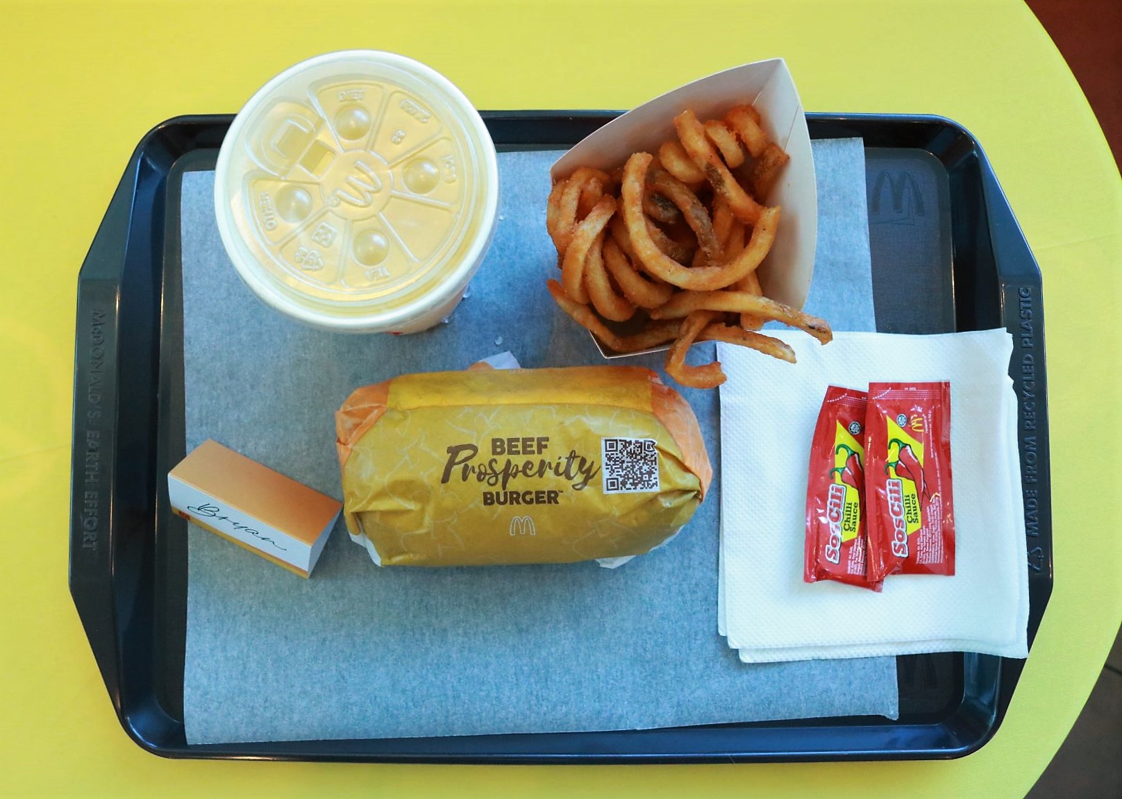 Mcdprosperity Burger Flatlay