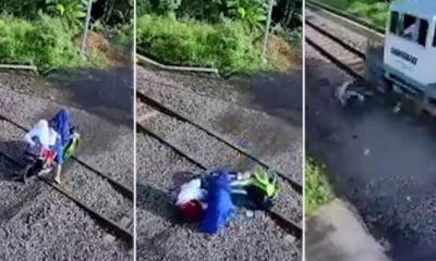 almost hit by train indo