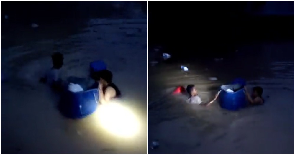 foreign neighbours swim to help