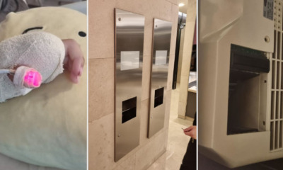 sg hand dryer amputated finger