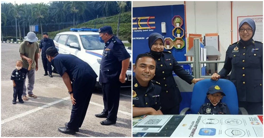 boy with cancer goes to jpj office in terengganu
