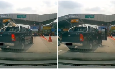 malaysian karen come down fromcar when honked