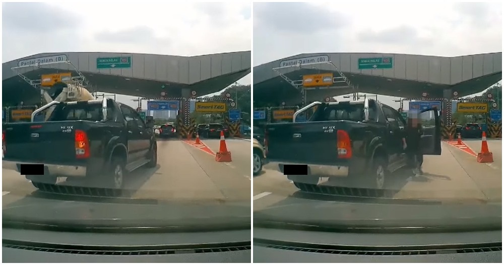 malaysian karen come down fromcar when honked