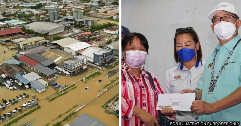 ongkili sabah flood victim aid fast