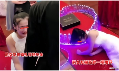 woman crashes exs wedding to ask him to get back with her