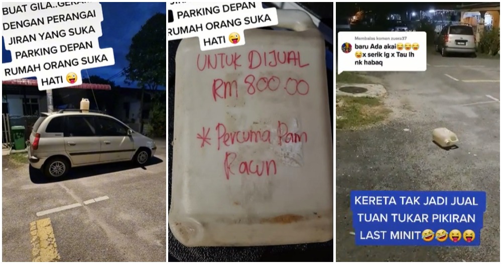 car park in front of house